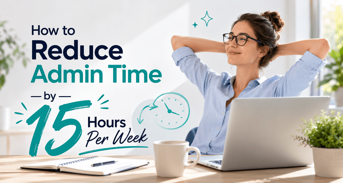 How to Reduce Admin Time by 15 Hours Per Week